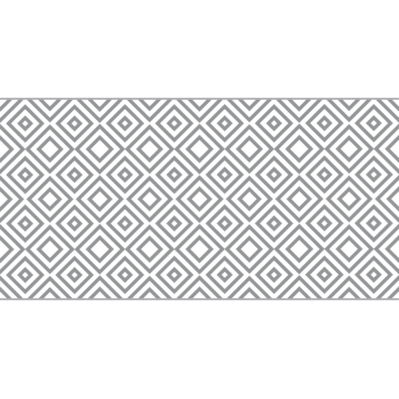Timanttikuvioitu muotoilu geometrinen vinyylimatto - Tenstickers