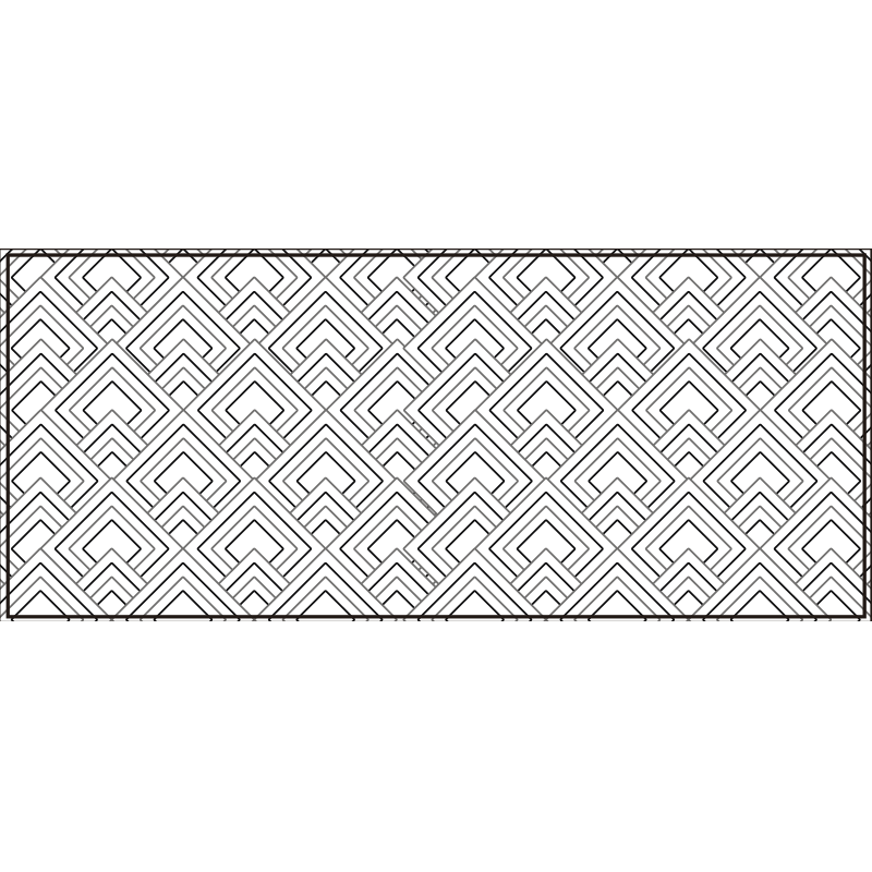 Geometrinen labyrinttikuvio vinyylimatto geometrinen - Tenstickers