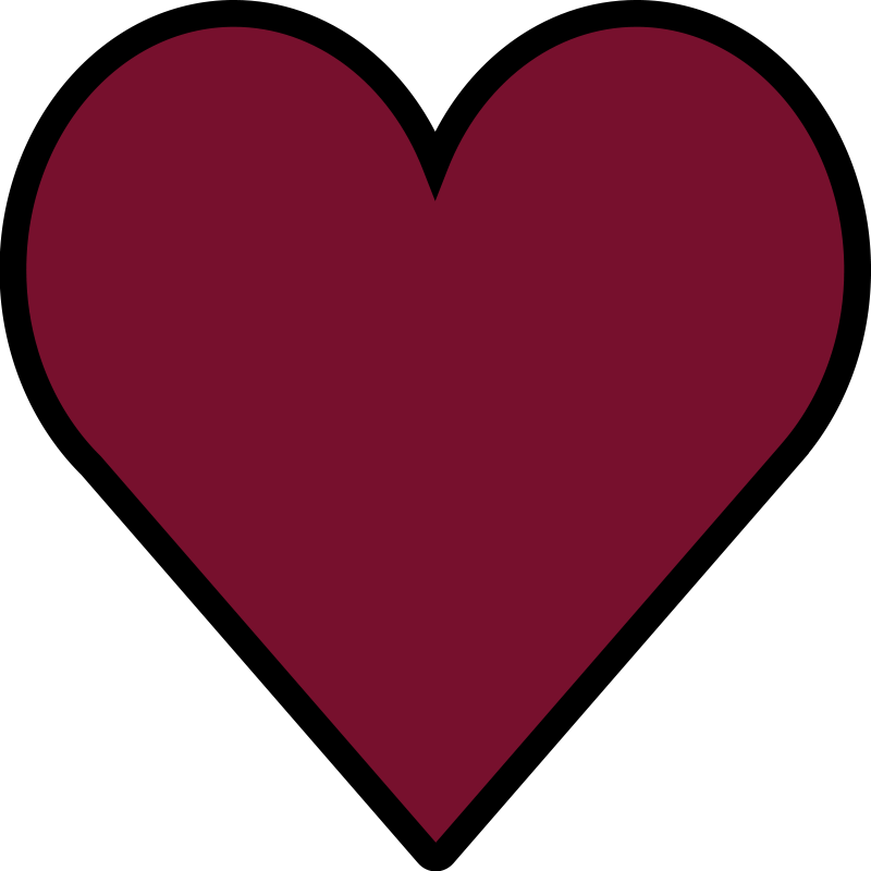 Sydämenmuotoinen Punainen vinyylimatto - Tenstickers