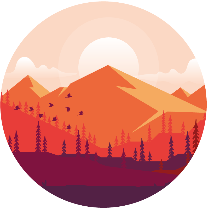 Vuoristoinen maisema Tekstuuri vinyylimatto - Tenstickers