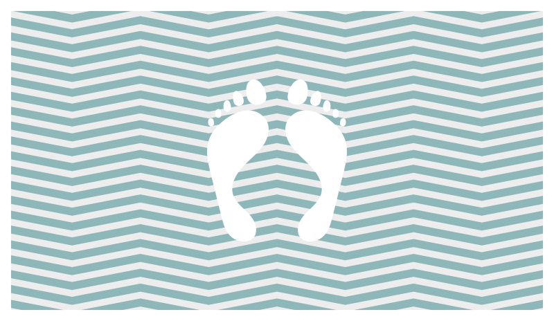 Raidallinen jalanjälki vinyylimatto raidallinen - Tenstickers