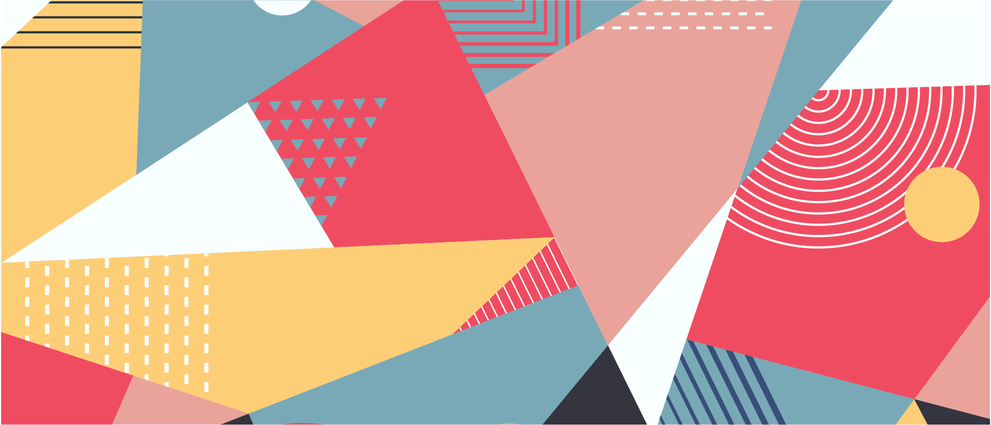 Värikäs geometrinen koostumus vinyylimatto geometrinen - Tenstickers