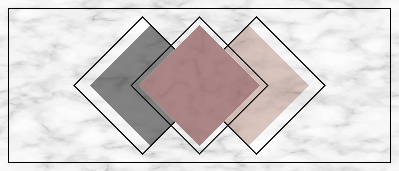 Marmori geometriset vinyylimatot - Tenstickers