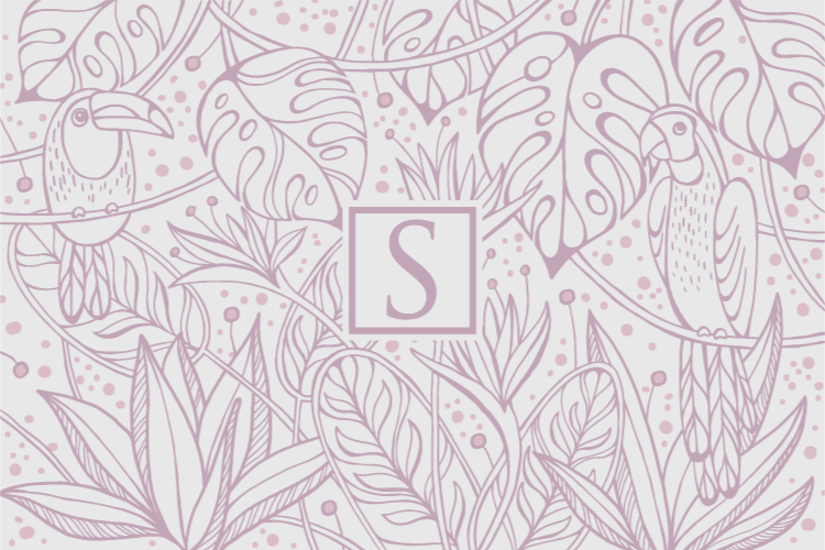 Mukautettu viidakkoaihe nimi vinyylimatto - Tenstickers