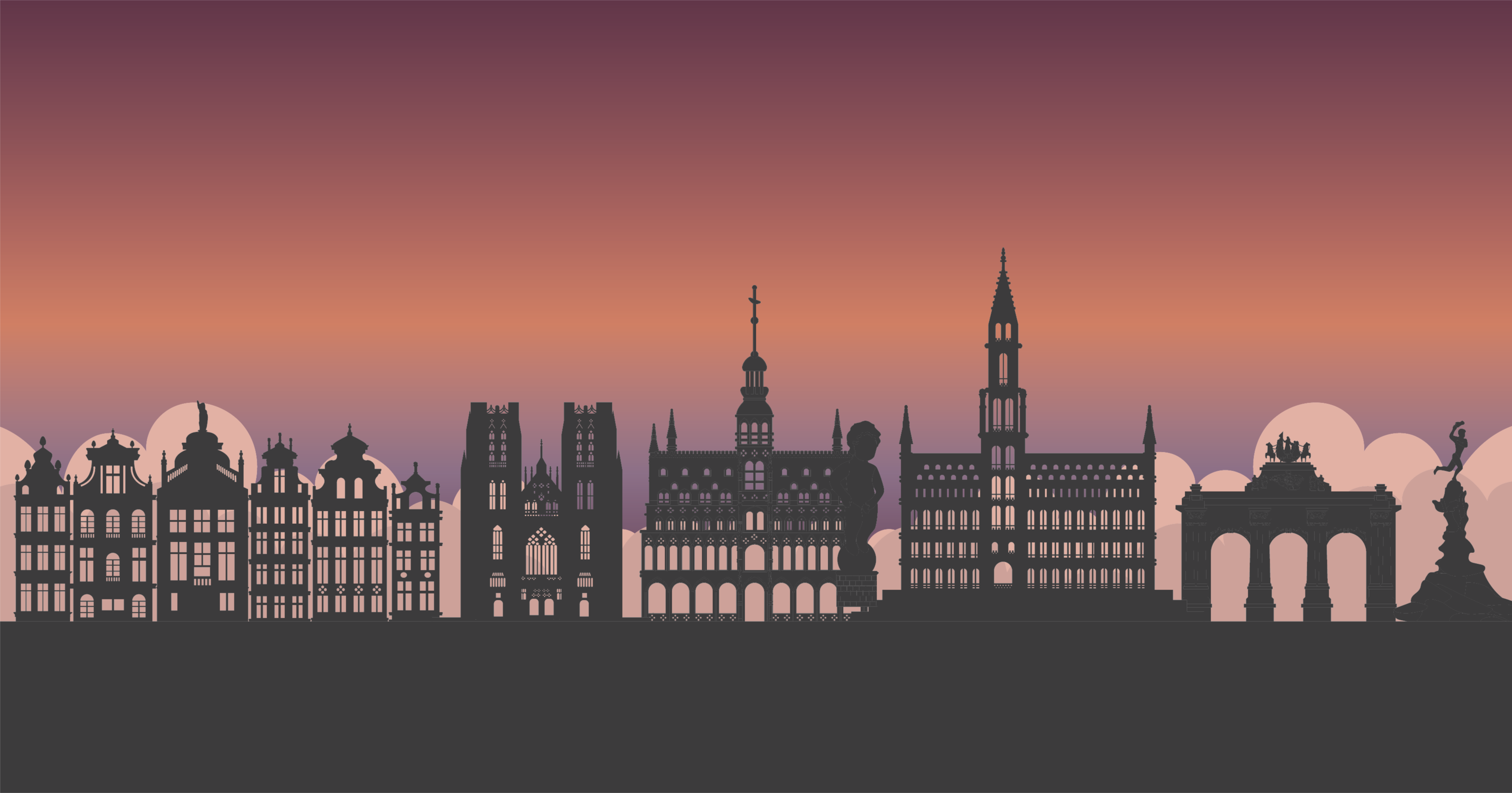 Siluetti siluetti maailmakartta vinyylimatto - Tenstickers