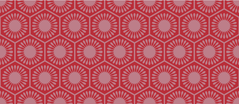 Pyöreä kuviokokonaisuus geometrinen vinyylimatto - Tenstickers