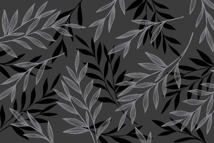 Vehreä siluetti kukka vinyylimatto - Tenstickers