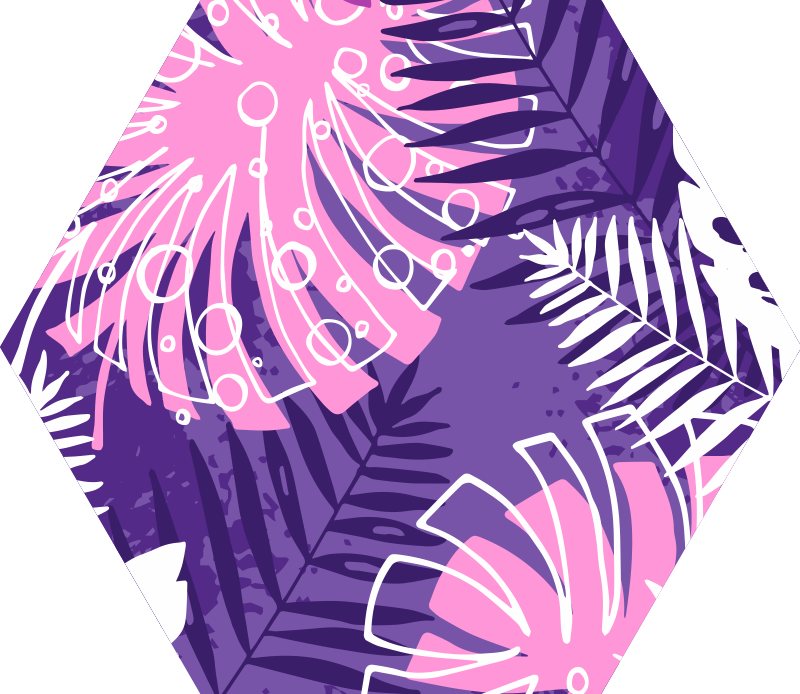 Kasvitieteellinen lausunto kukka vinyylimatto - Tenstickers