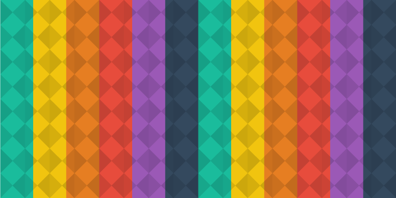 Värilliset timantit moderni vinyylimatto - Tenstickers