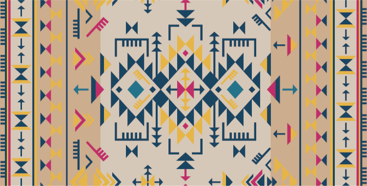 Etninen vinyyli matto eri värejä etninen vinyylimatto - Tenstickers