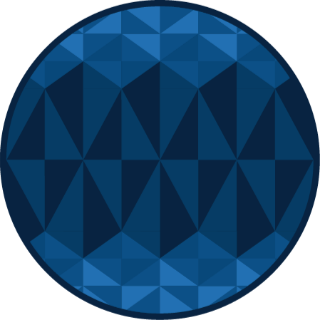 Sininen kolmio vinyylimatto geometrinen - Tenstickers