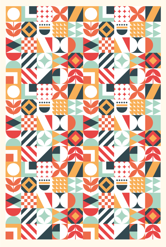 Mosaiikkisia erilaisia kuvioita vinyylimatto mosaiikki - Tenstickers