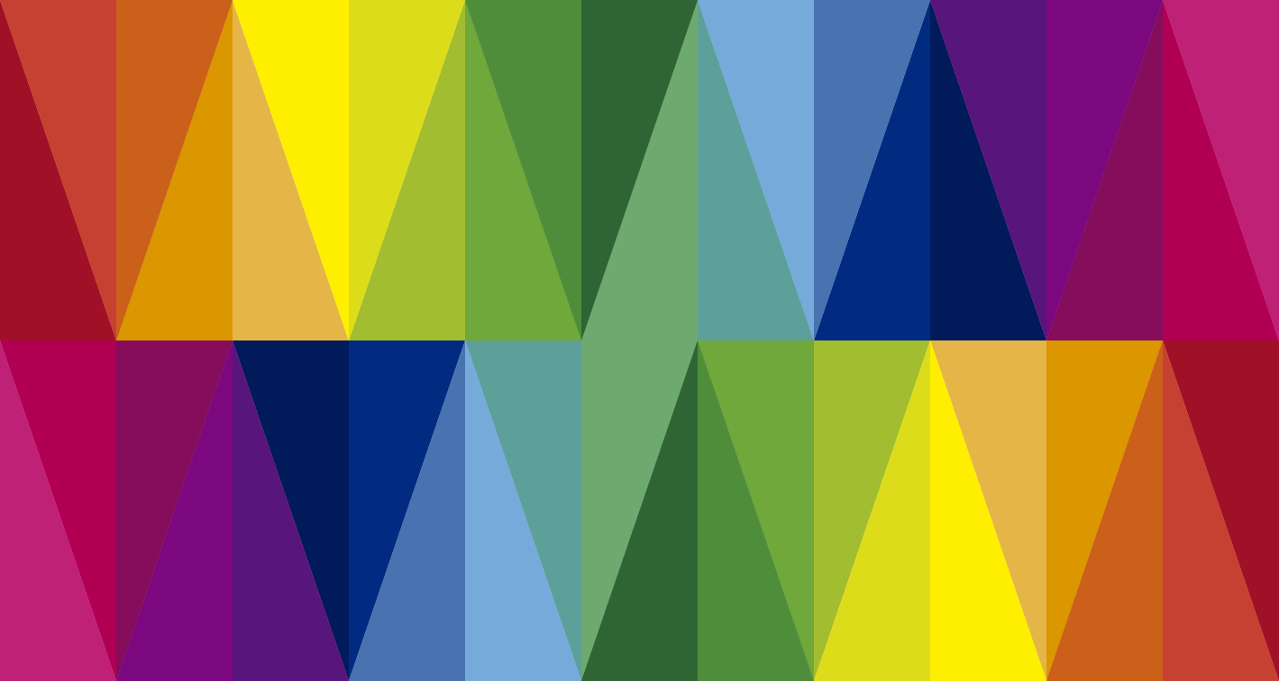 Värikäs kolmion muotoinen sarja vinyylimatto geometrinen - Tenstickers