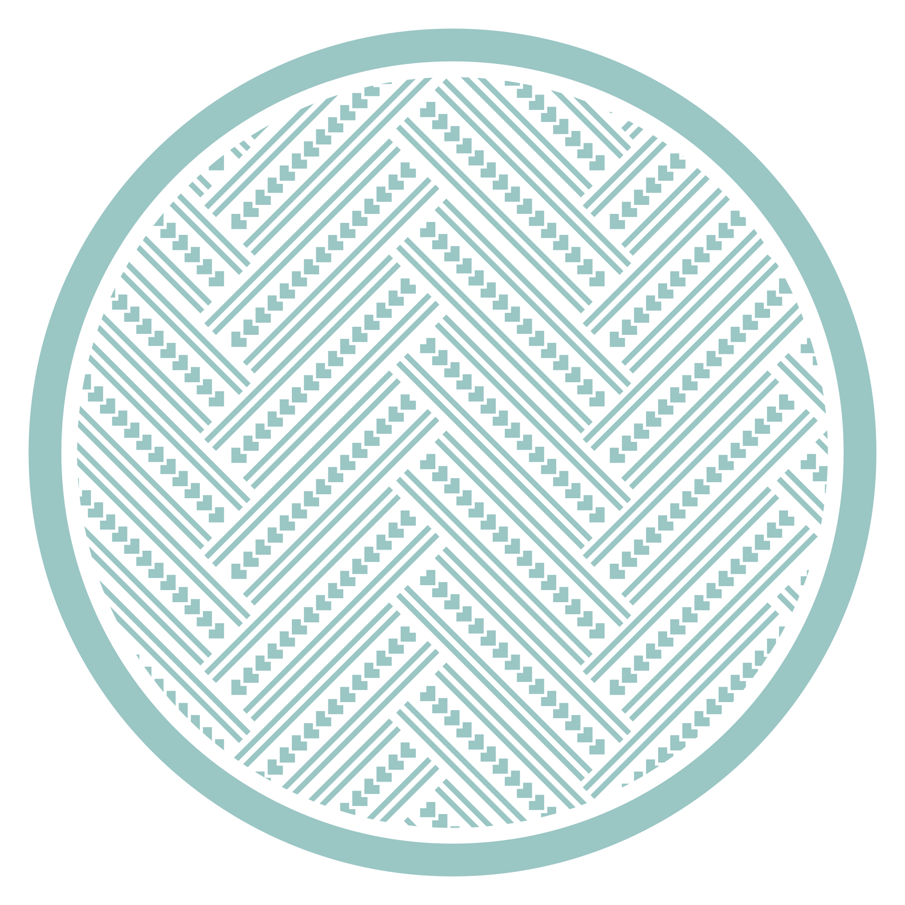 Pyöreä geometrinen kuvio vinyylimatto geometrinen - Tenstickers