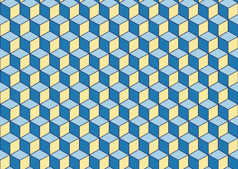 Vinyyli matto keittiö 3d vaikutus vinyylimatto geometrinen - Tenstickers