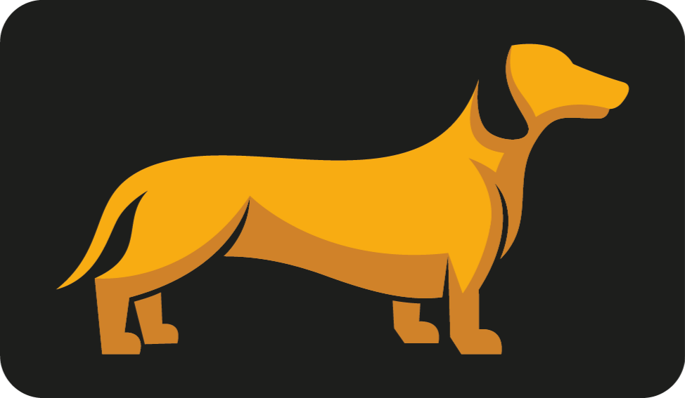 Koiran siluetti eläin vinyylimatto - Tenstickers