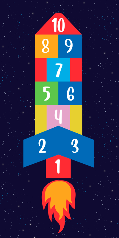 Vinyyli matto hyppy peli vinyylimatto peli - Tenstickers