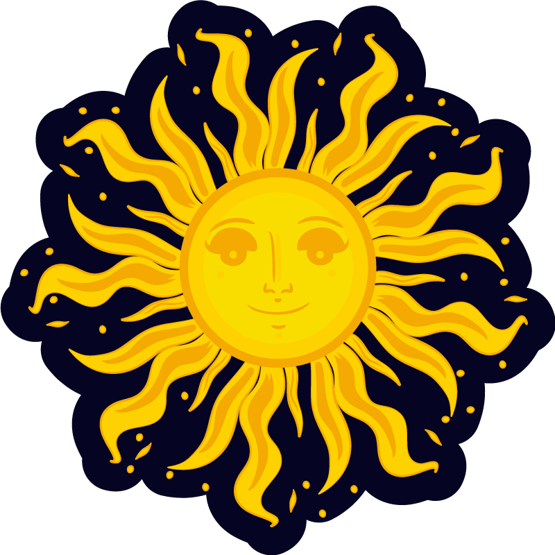 Aurinkoinen asenne luonto vinyylimatto - Tenstickers