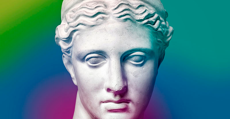 Kreikkalaisia esineitä vinyylimatto retro - Tenstickers