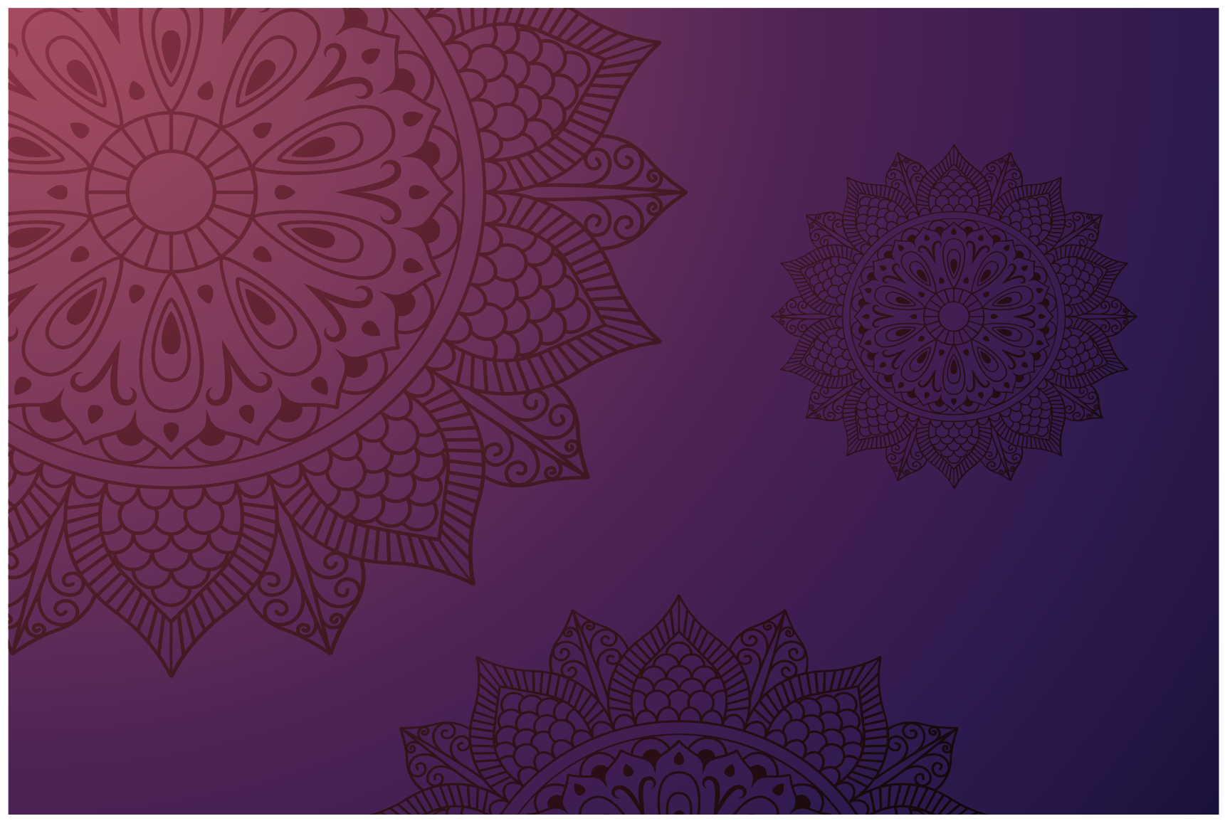 Mandalakuvioinen matto vinyylimatto mandala - Tenstickers