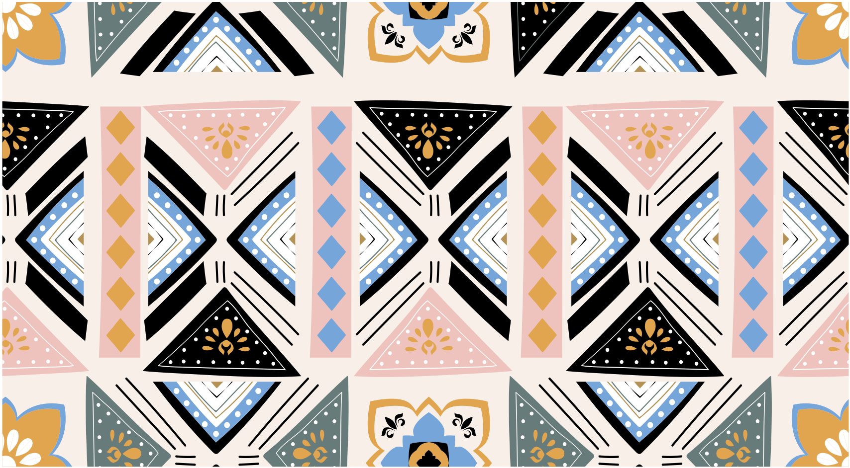 Geometrinen kuviollinen kuvakudos vinyylimatto geometrinen - Tenstickers