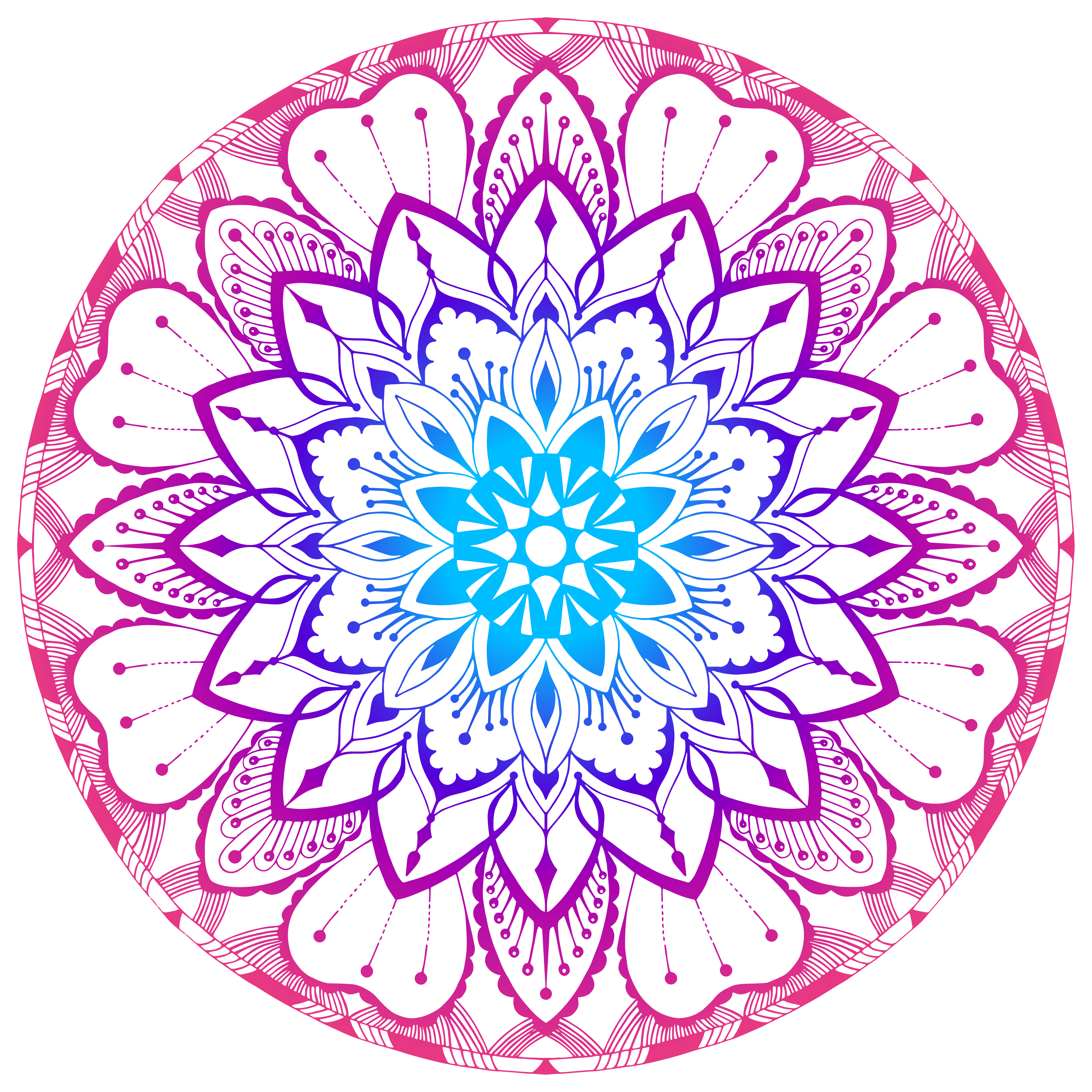 Mandala kuviolevy vinyylimatto mandala - Tenstickers