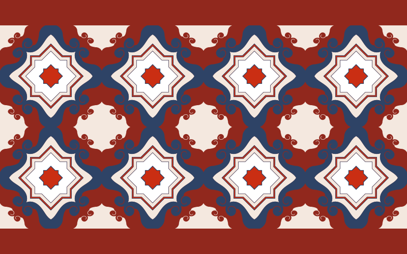 Monimutkainen mosaiikkisymmetria laatta vinyylimatto - Tenstickers