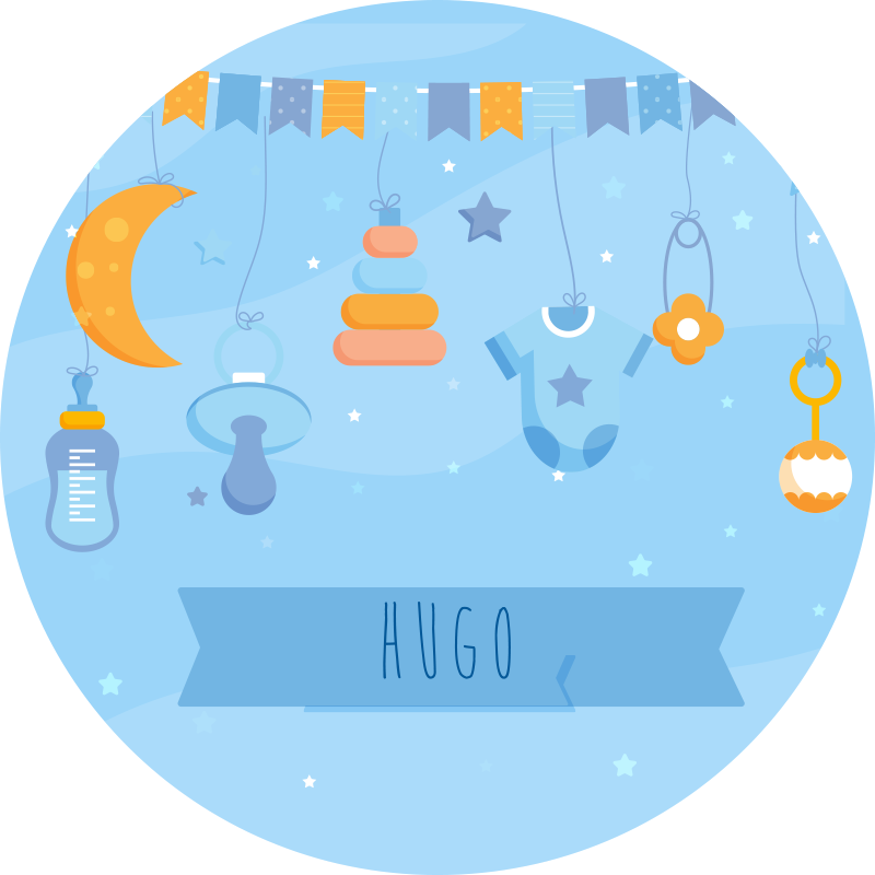 Vauvan huoneen vinyylimatto räätälöitynä sisustuksena - Tenstickers