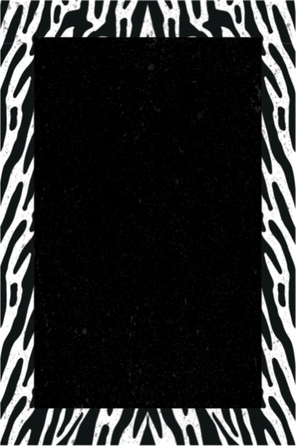 Yksivärinen seepra vinyylimatto eläinpainatus - Tenstickers