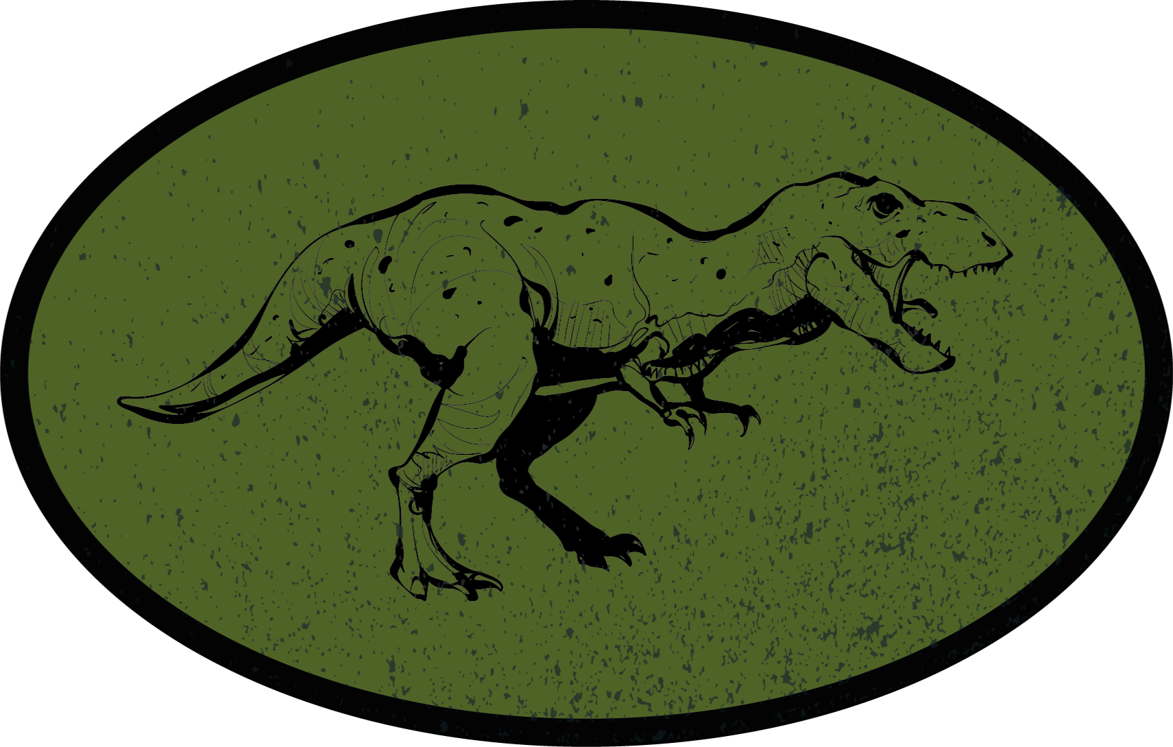Dinosaurus-teemainen vinyylimatto - Tenstickers