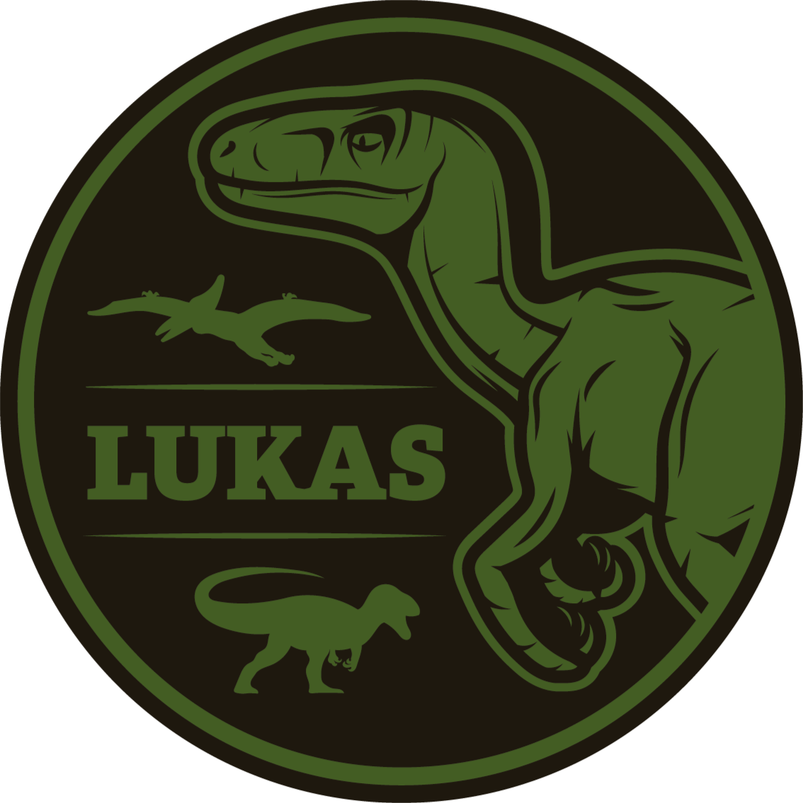 Henkilökohtainen dinosaurus nimi vinyylimatto - Tenstickers