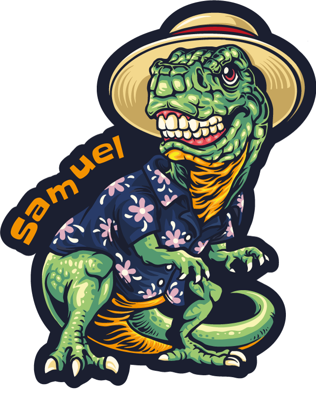 Dinosaurusten lomaasu nimi vinyylimatto - Tenstickers