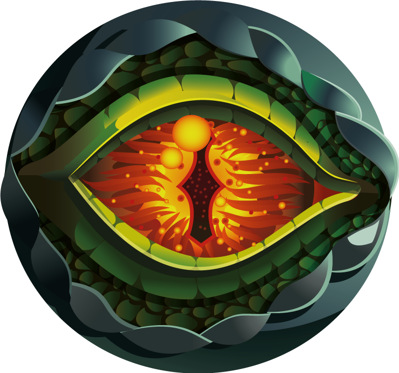 Abstrakti luontosilmä luonto vinyylimatto - Tenstickers