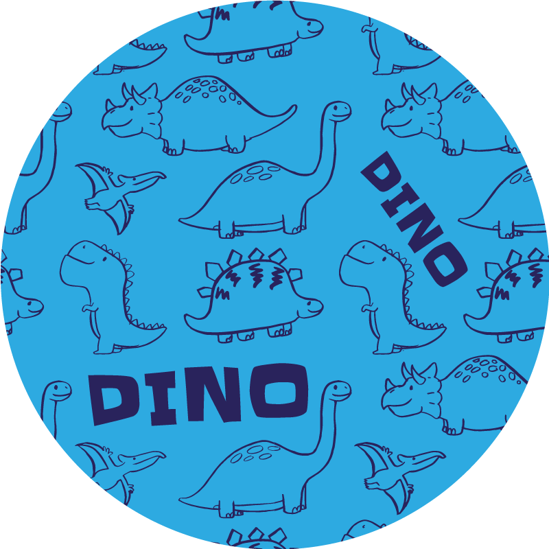 Dinosaurus teema Lisää vinyylimatto lapsille - Tenstickers