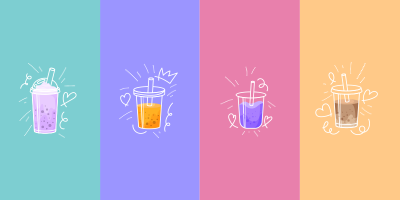 Juomapiirustusruudut lauseke vinyylimatto - Tenstickers