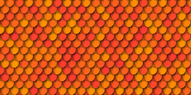 Kattotiilikuvio vinyylimatto retro - Tenstickers