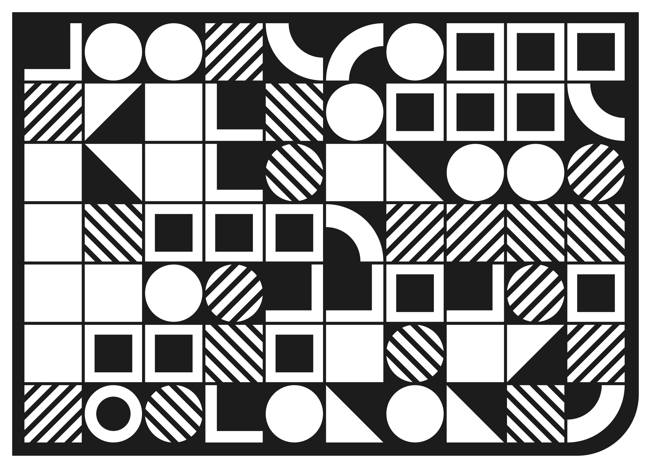 Geometristen muotojen tasapaino vinyylimatto geometrinen - Tenstickers