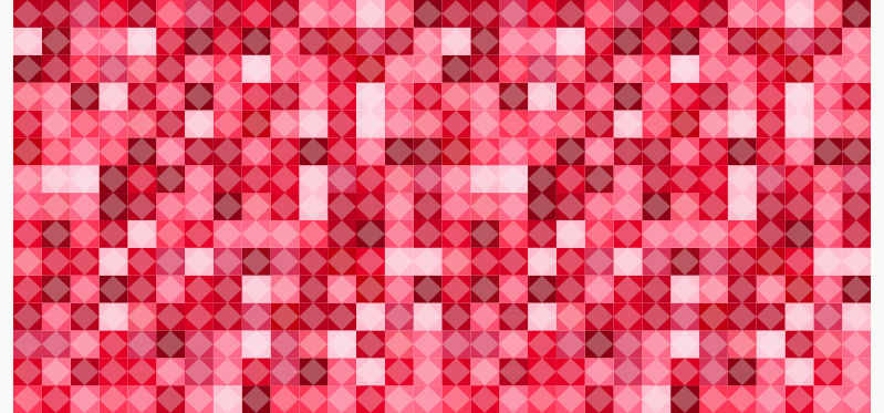 Punainen geometrinen kuvio vinyylimatto geometrinen - Tenstickers