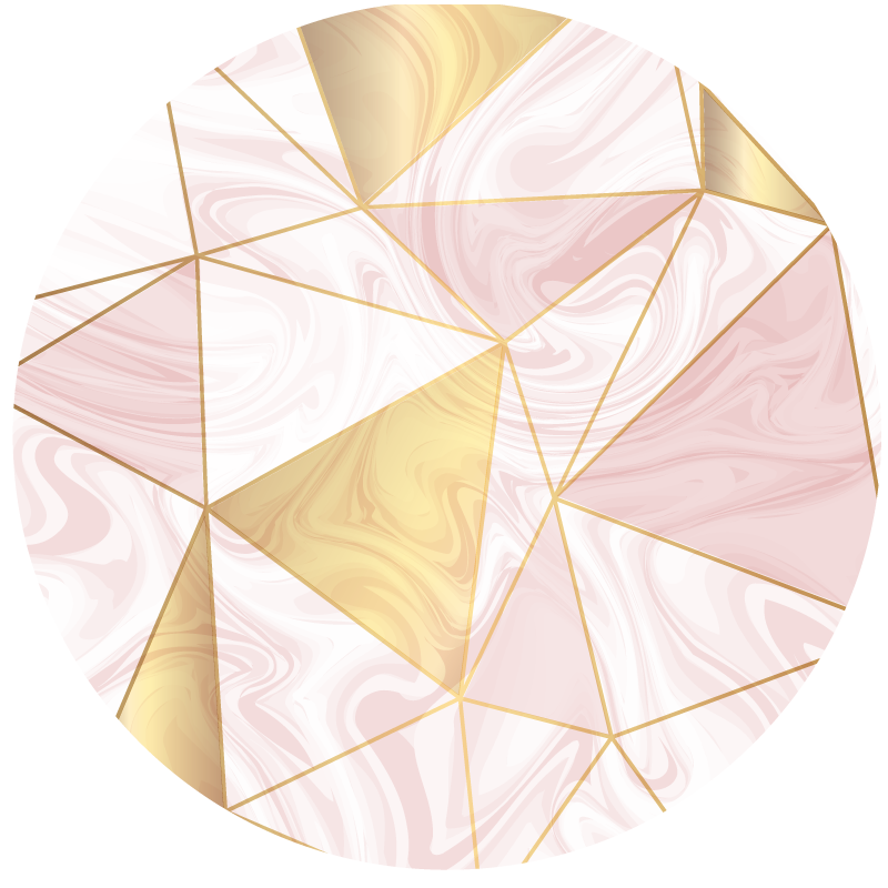 Geometrinen marmorikoostumus vinyylimatto geometrinen - Tenstickers