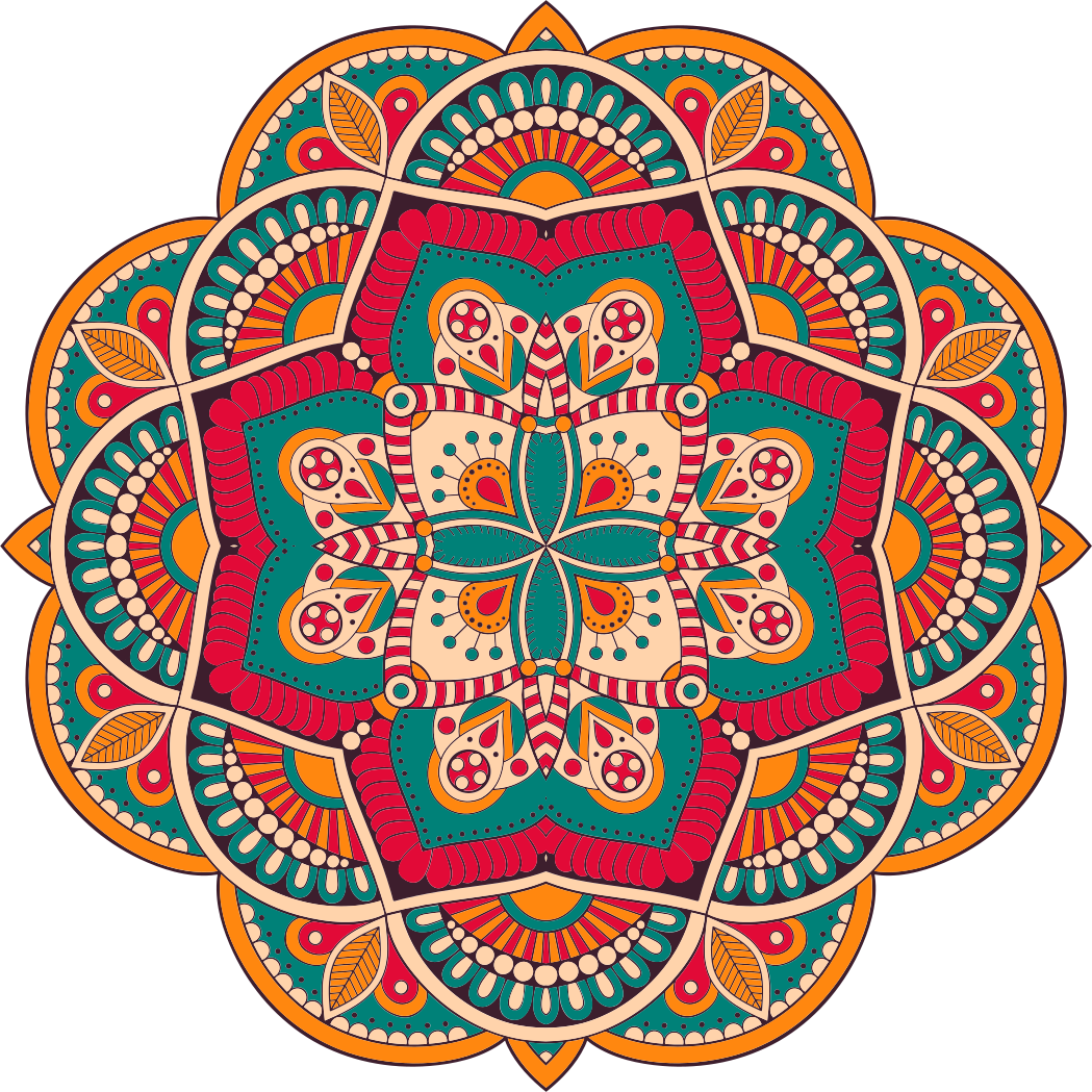 Marokkolainen mandala vinyylimatto mandala - Tenstickers