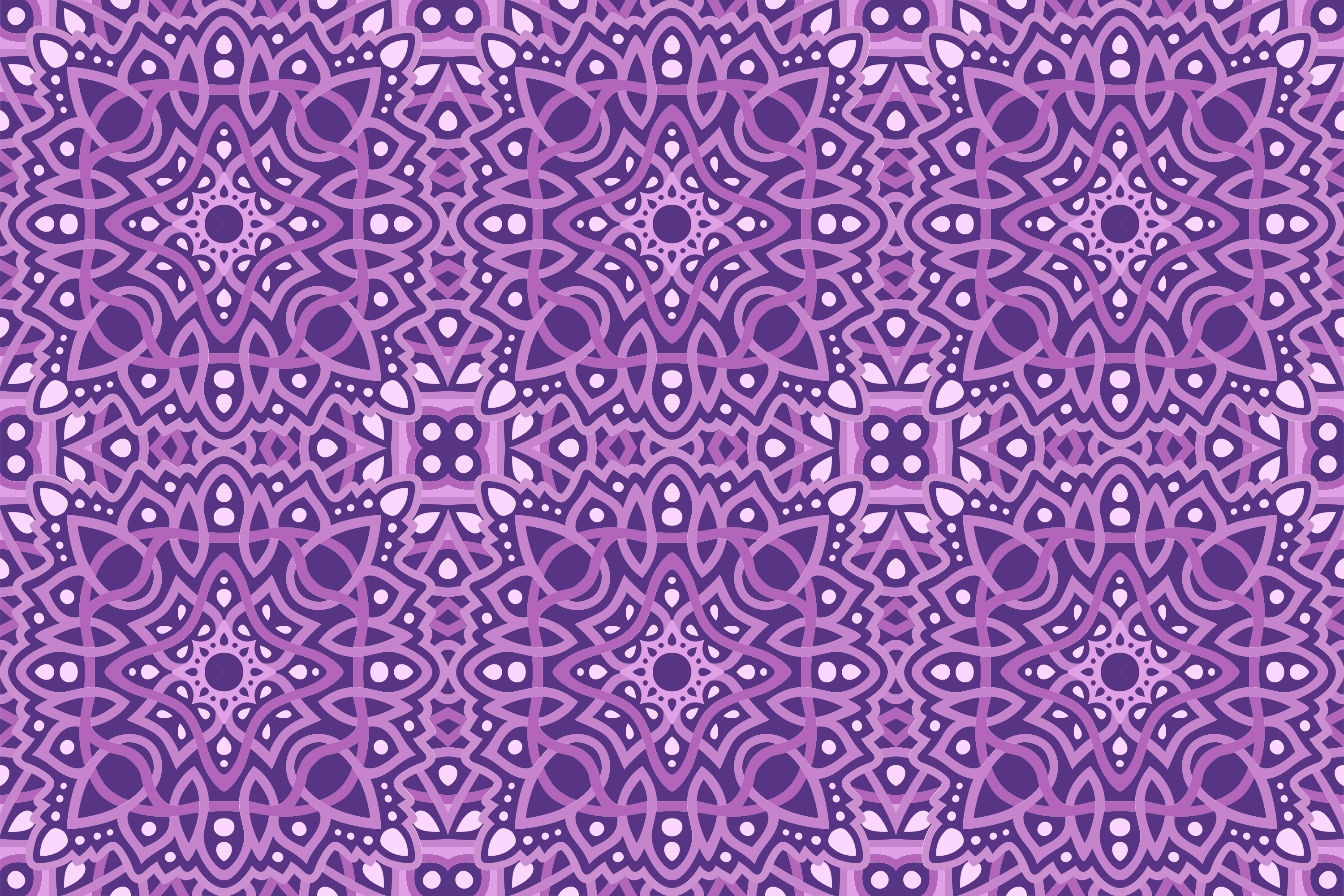 Mandala violetti laatat vinyylimatto mandala - Tenstickers