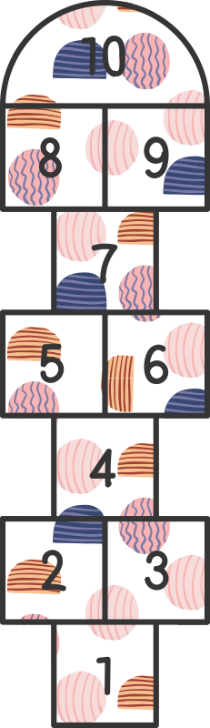 Pyöreä humala vinyylimatto peli - Tenstickers