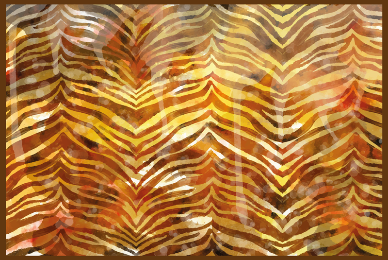 Safari-tunnelmaa vinyylimatto eläinpainatus - Tenstickers