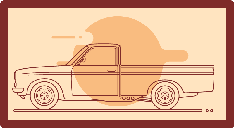 Leluajoneuvon kuva lastenhuone vinyylimatto - Tenstickers