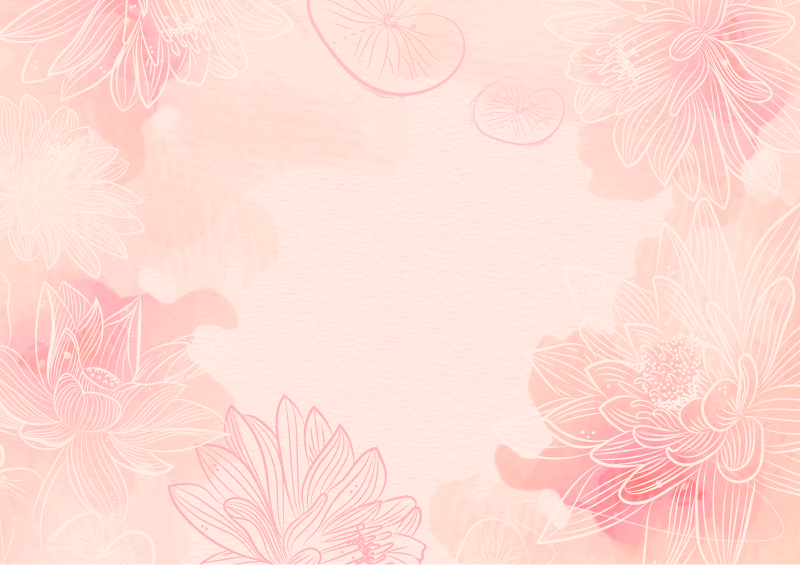 Kukkainen rauhallisuus kukka vinyylimatto - Tenstickers