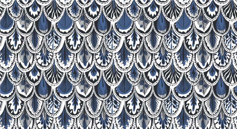 Riikinkukon hännän kuvio laatta vinyylimatto - Tenstickers