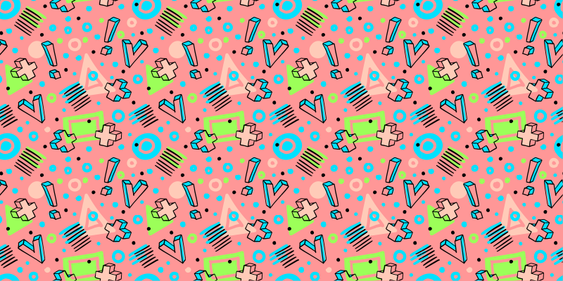 Leikkisä geometria Lisää vinyylimatto lapsille - Tenstickers