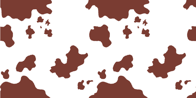 Lehmännahkaiset täplät vinyylimatto eläinpainatus - Tenstickers