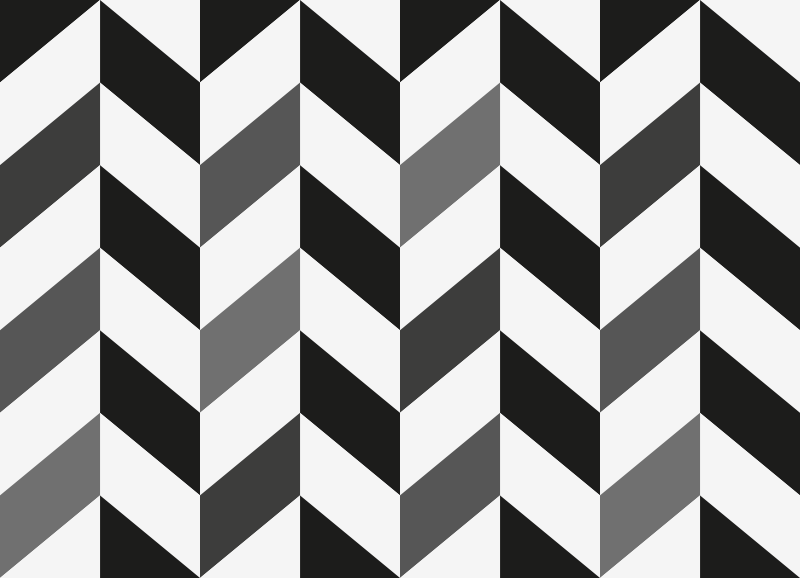 Chevronin kontrasti vinyylimatto geometrinen - Tenstickers