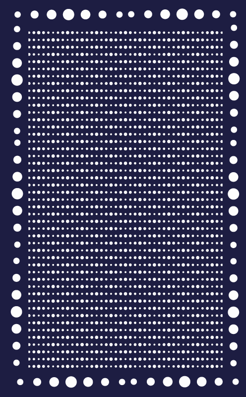 Täpläraja vinyylimatto geometrinen - Tenstickers